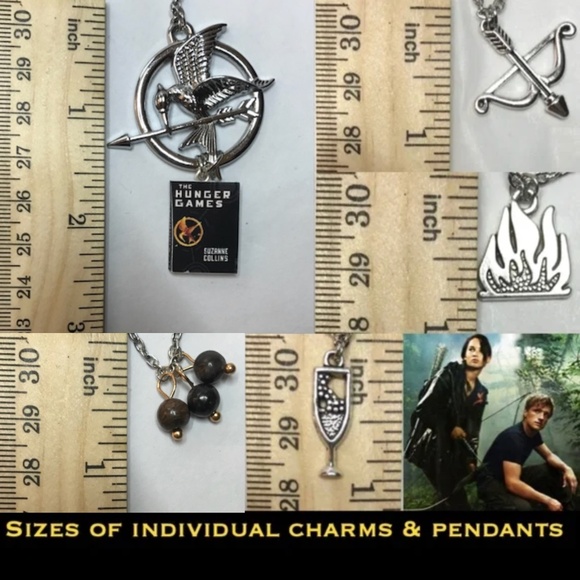 The Hunger Games by Suzanne Collins Handmade Literature Book Necklace Mockingjay - Picture 14 of 16